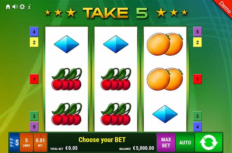Take 5 kostenlos spielen mit der Demo.