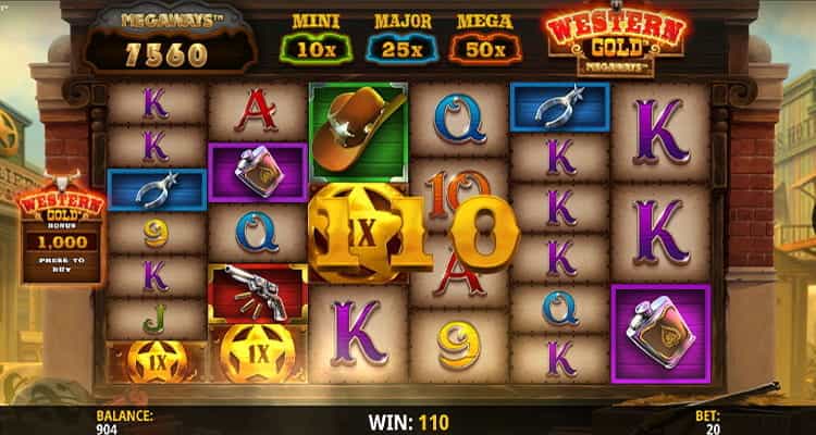 Western Gold Megaways Gameplay