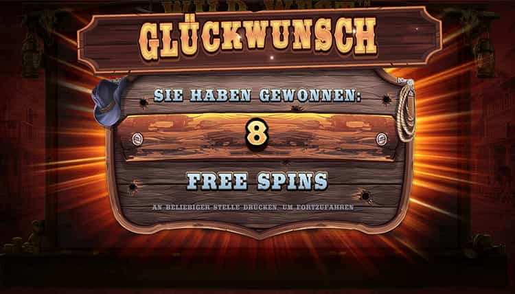 Wild West Gold Freispiele