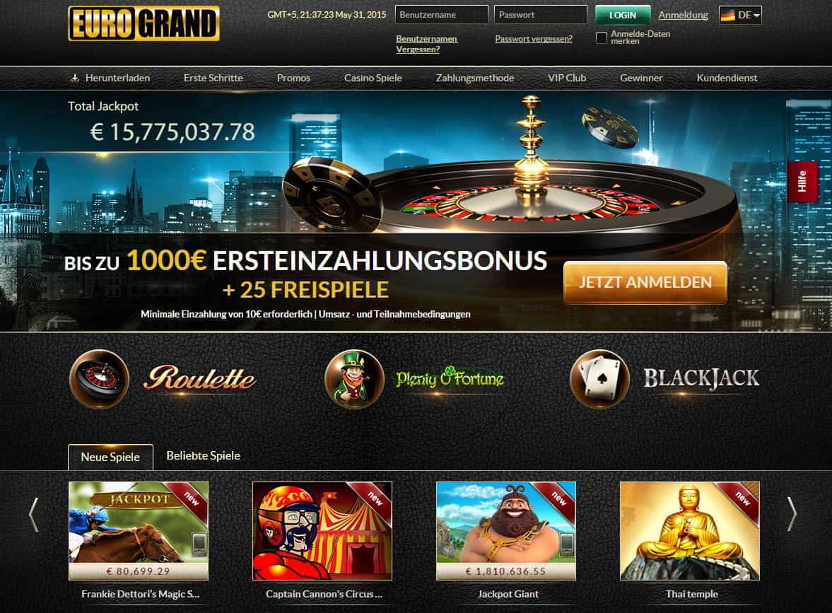 Das Eurogrand Casino besuchen