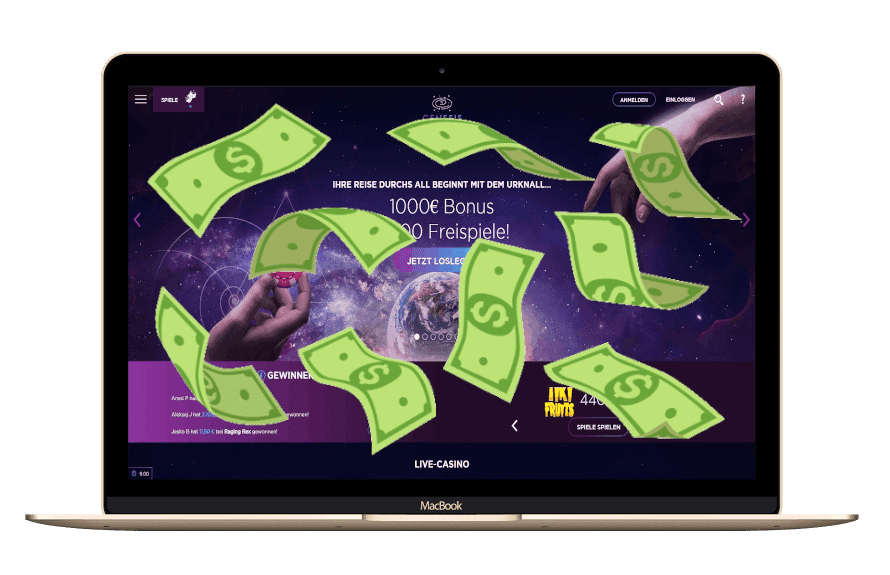 Genesis Casino Bonus Code mit bis zu 300 Freispielen