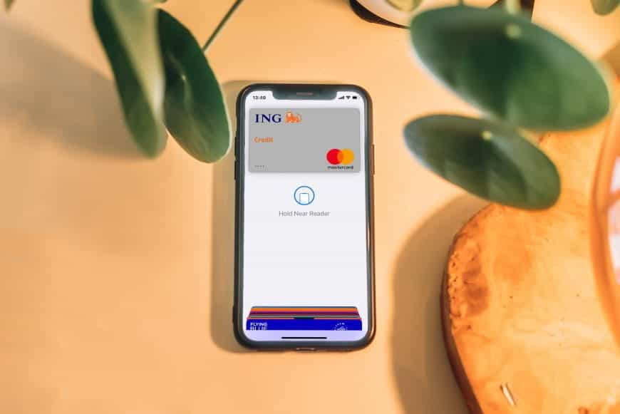 INGDiBa-Karte in der Wallet eines Smartphones zur Nutzung von Apple Pay.