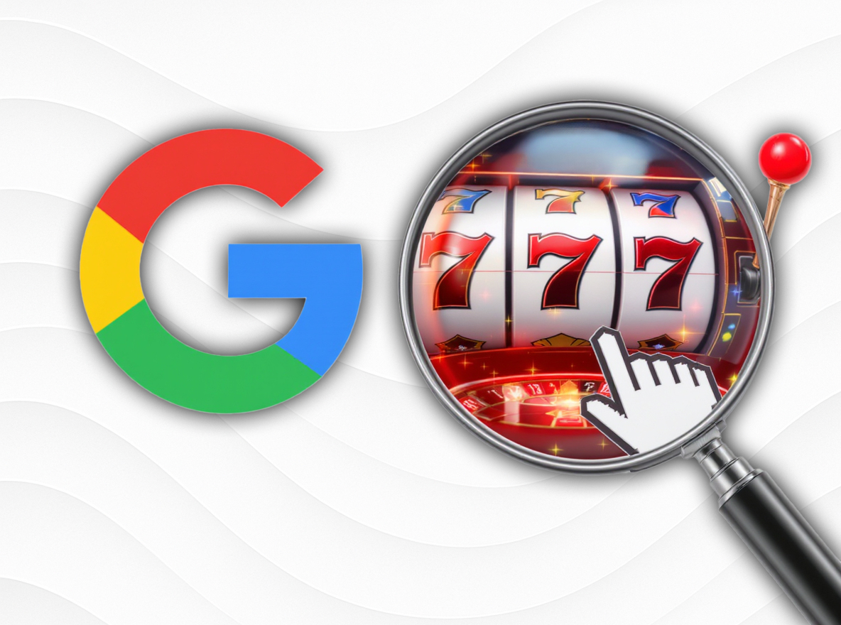 Das Logo des Unternehmens Google bei dem Werberichtlinien für Offline-Glücksspiel verschärft wurden.