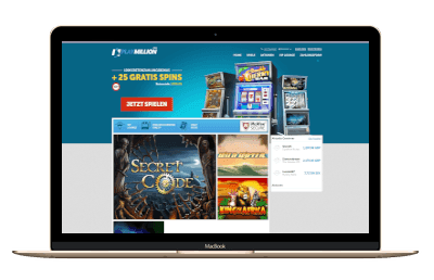 PlayMillion Casino Screenshot