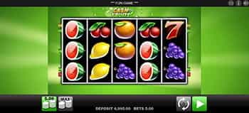 Cash Fruits im Sunmaker Casino spielen