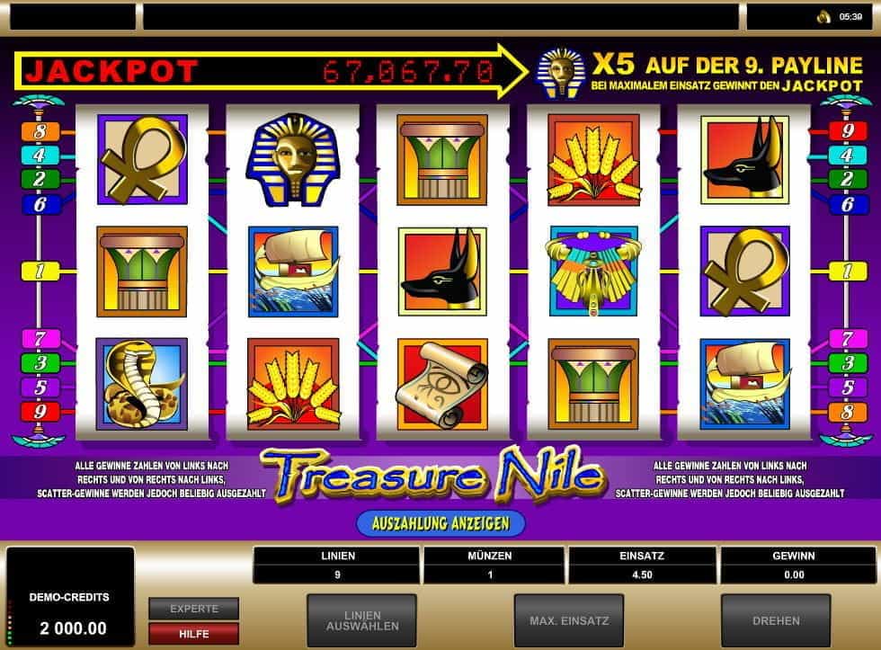 Treasure Nile online
